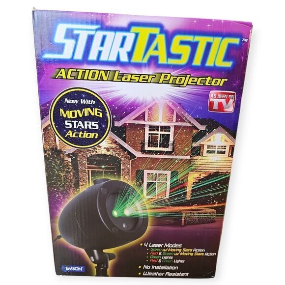 Startastic Action Laser Green Red Projector Light - Picture 1 of 4